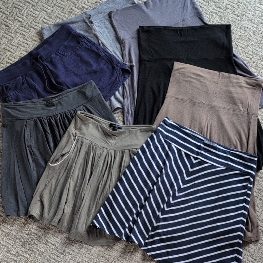 J. Crew A-Line Skirts in Black, Gray, Navy, and Tan